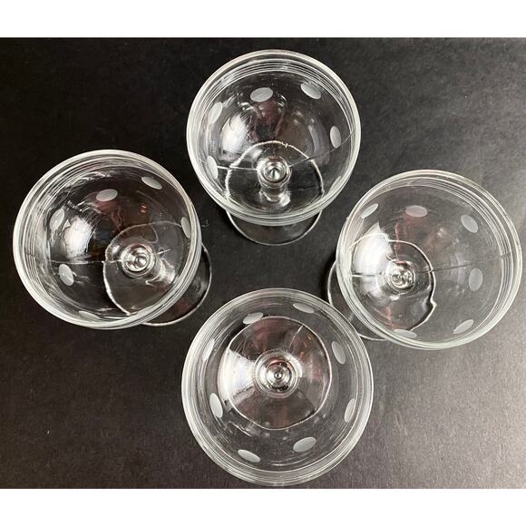 Set of 4 Vintage Cordial/Liquor Glasses | Retro Stemware - Picture 4 of 8